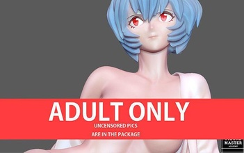 rei ayanami evangelion 3 naked hentai sexy girl statue anime character 3d print art sculptures cute 3d print model - Mito3D