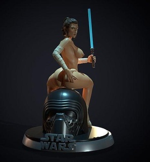 rei Skywalker nfs fantasia desafio jogos personagem arte esculturas 3d print model - Mito3D