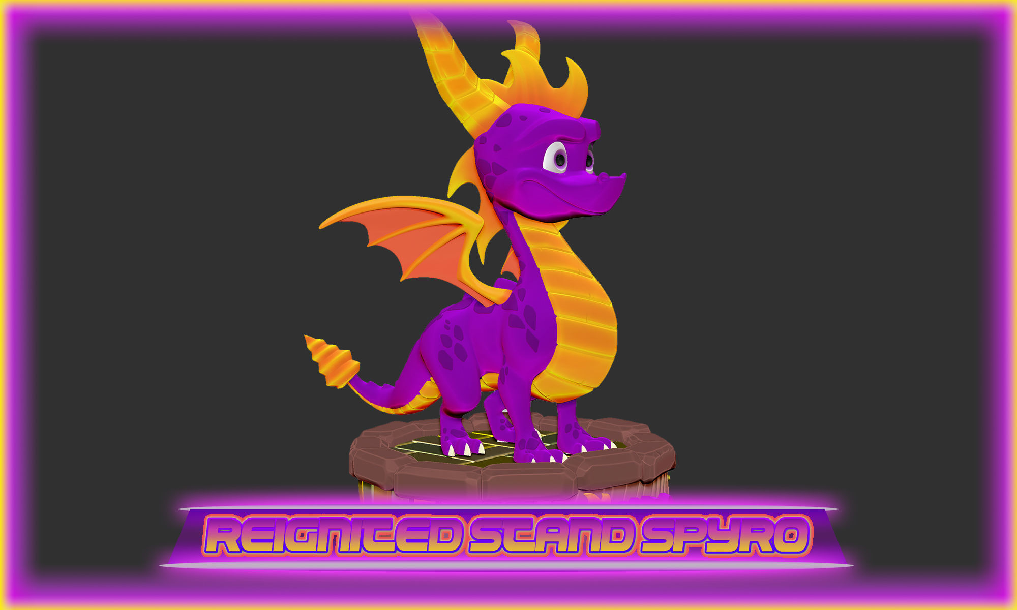 entzündet triologie basierend spyro drachen sparx 3dprinting drucken stl spiele spielzeuge 3D print model - Mito3D