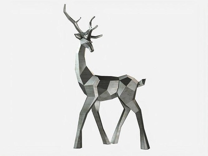 reindeer 3d print model santa deer prancing standing lying christmas year tree fir holiday gifts decoration toy serpentine tinsel statue statuette games toys art sculptures 3d print model - Mito3D