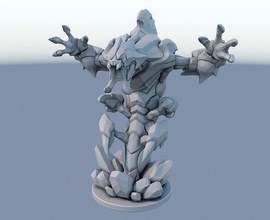 rex 3d stampa modello statua of rocce pietre lega leggende rec sai figura giochi giocattoli 3d print model - Mito3D