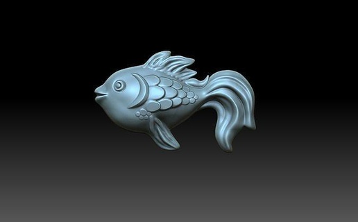 sollievo pesce pesca caramella bas cnc rosso mare oceano arte sculture 3d print model - Mito3D
