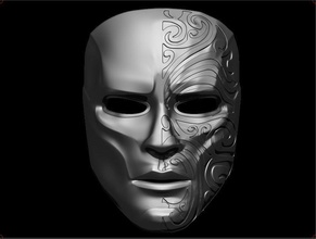 relief opera mask drama helmet airsoft halloween fantasy dark 3dshophelmet cosplay comedy games toys game carnival artdeco binocular rosalie accessories 3d print model - Mito3D