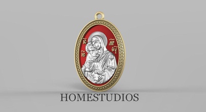 dini pendant6 emaye takı kolye altın Gümüş İncil nişan yazdırılabilir Tanrı çeşitli modelleri modeller 3d print model - Mito3D