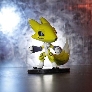 Renamon digimon juegos juguetes videojuego escultura taiced personaje Arte esculturas 3d print model - Mito3D
