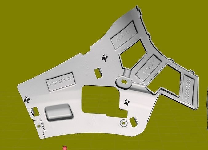 renault arcanes face pare chocs renforcement 960161586r stl loisir DIY 3D print model - Mito3D