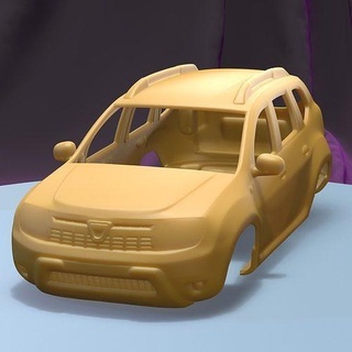renault espanador 2011 imprimível carro corpo fenda escalextrico Tamiya rc miniz controle rastejante ninco Kyosho scx axial jogos brinquedos acessórios 3d print model - Mito3D