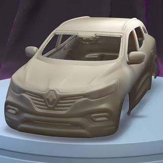 renault Kadjar imprimível carro corpo fenda escalextrico Tamiya rc miniz controle rastejante ninco Kyosho scx axial jogos brinquedos acessórios 3d print model - Mito3D