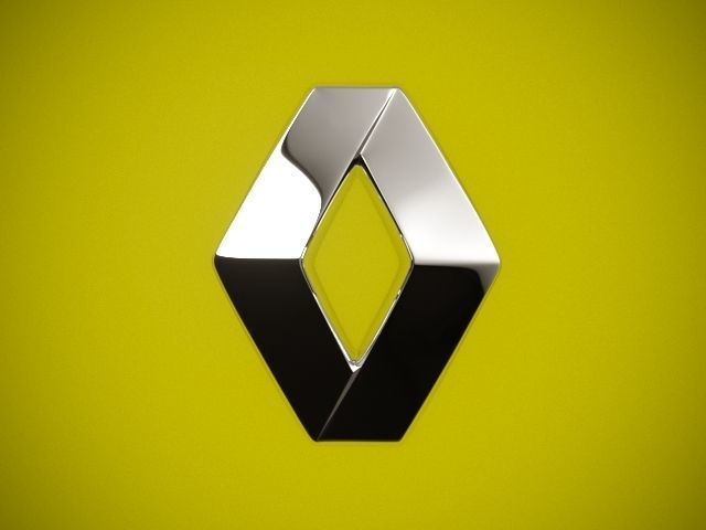 renault logo ilustración imagen diseño firmar forma plastico símbolo negocio vehículo arte señales logos 3D print model - Mito3D