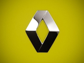 renault logo ilustración imagen diseño firmar forma plastico símbolo negocio vehículo arte señales logos 3d print model - Mito3D