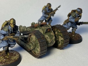 renault padronizar ciclope martelo guerra astramilitarum guarda imperial warhammer40k 40k tanque jogos brinquedos corpo morte escuro 3d print model - Mito3D