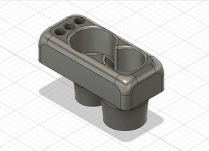 renault zoe cup holder canholder cupholder renaultzoe penholder car hobby diy automotive 3d print model - Mito3D