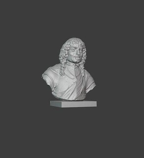 rene descartes René Descartes Renaît Cartésius philosophie mathématicien sauraient rationalisme français néerlandais cartésianisme art sculptures philosophe 3d print model - Mito3D