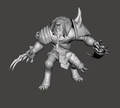 rengar 3d modell kreatur krallen liga of legenden wild riss lol spiele spielzeuge 3d print model - Mito3D