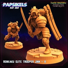 renkaku red elite trooper jinn - b scifi stormtrooper 3dprint games tabletop collectables miniatures toys 3d print model - Mito3D