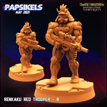 renkaku red trooper - scifi stormtrooper 3dprint games tabletop collectables miniatures toys 3d print model - Mito3D