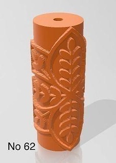wiederholen Lehm Fliese Plätzchen Polymer Muster rollen Musterrolle Stempel Tonstempel Keramik Keramikwerkzeuge Werkzeug Keramikkunst Lehmkunst Kunst Töpfer Kochstempel Skulpturen 3d print model - Mito3D