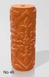 répéter argile tuile biscuit polymère modèle rouleau motif timbre céramique outils outil céramiqueart art 39 potier poterie lampe cuisine sculptures 3d print model - Mito3D