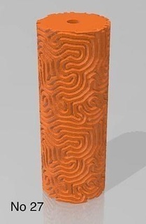 repating clay tile cookie polimer pattern roll patternroll stamp claystamp ceramic ceramictools tool ceramicart clayart art potter pottery cookiestamp sculptures 3d print model - Mito3D