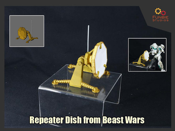 répétiteur plat transformateurs bête guerres jeux jouets 3D print model - Mito3D