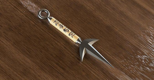 kopya tehdit Kunai Naruto anime Kostüm oyunu destek oyuncak yazdırılabilir 3dprint kendin yap ninja bıçak ağzı samuray çelik oyunlar oyuncaklar Minato hançer hokage 3d print model - Mito3D
