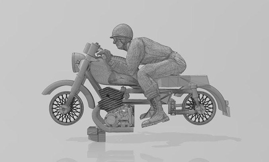 ristampare aurora tuono slotcar corsa motociclo bicicletta conducente auto motociclista ruota moto veicolo miniature passatempo Fai settore automobilistico 3d print model - Mito3D