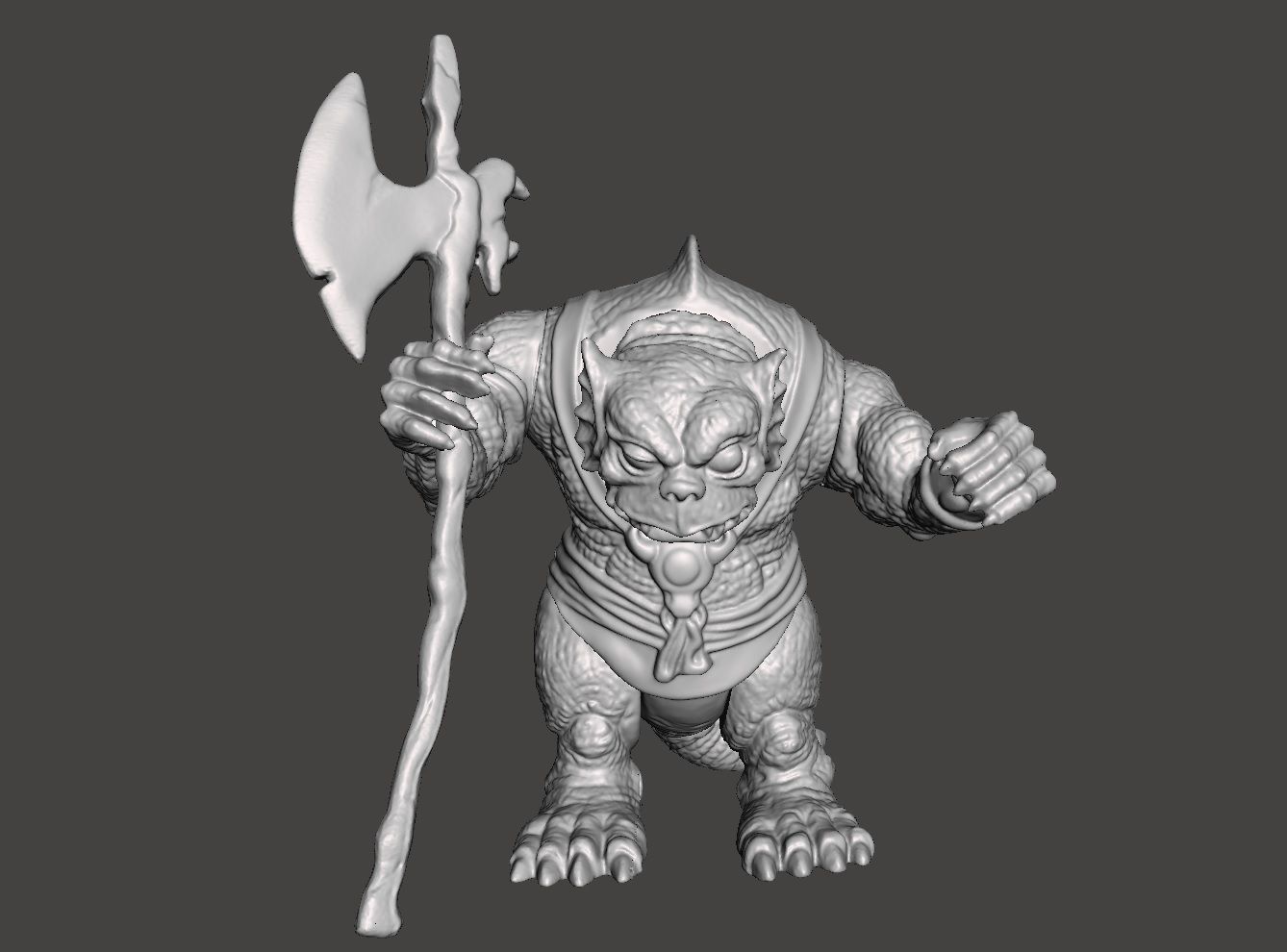 reptilian vintage thundercast reptilio completo leono munra tigro phantro cheetara felinos heman skeletor panthro pantrho chetara leon chacos mandrilo monkian o lion games toys 3D print model - Mito3D