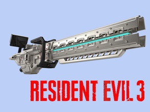 resident evil 3 remake railgun cosplay 3d printing nemesis biohazard umbrella toys games accessories game laser 3d print model - Mito3D