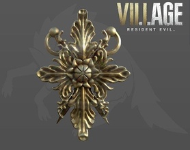 resident evil village 3d models dimitrescu cosplay jewelry viii re8 biohazard sickle bela cassandra daniela hobby necklace pin diy gold 3d print model - Mito3D
