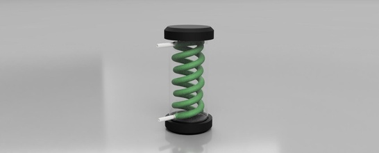 resident evil virus sample helix helical reservoir fluid water hobby diy 3d print model - Mito3D