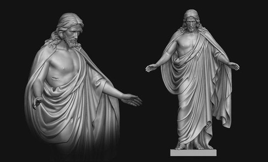 dirilmiş isa heykel İsa Tanrı Thorvaldsen diriliş kalp cnc takı mücevher Vesika heykelcik din dini Hıristiyan Katolik namaz mezarlık çarmıha gerilme çapraz Sanat heykeller 3d print model - Mito3D