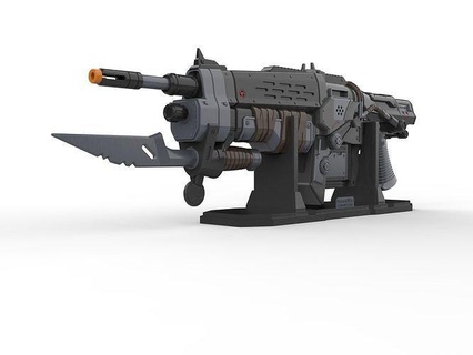 retro Lancer Getriebe Krieg kommerziell druckbar stl Cosplay Kunst Hobby DIY Gewehr Waffe Pistole Video Spiel Spiele Spielzeuge 3d print model - Mito3D