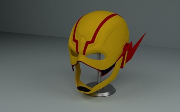 reverse flash mask injustice 2 dc cosplay helmet reverseflash comics games toys game accessories 3d print model - Mito3D