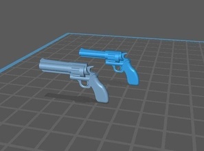 revolver miniatura arma pistola proiettile marvellegends scala1 12 militare Giochi giocattoli 3d print model - Mito3D