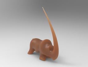 rhino statuette figurine animal art toy 3d model cnc print printable sculptures 3d print model - Mito3D