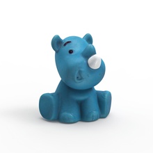 rhino bath toy cartoon rubber fun kids mammal cute rhinoceros games toys 3d print model - Mito3D