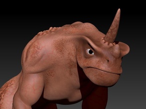 rhino monster printable games-toys creature toy monstertoy games toys other 3d print model - Mito3D