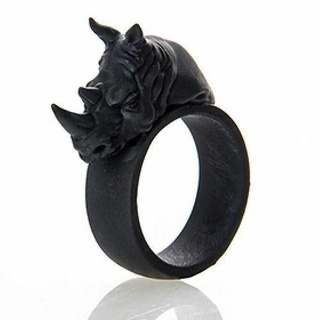 rinoceronte anel jóias joalheria diamante jóia argolas imprimível Casamento noivado gema moda beleza engagem ouro cafajeste arte matemático 3d print model - Mito3D