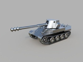 rhm scorpion g - 3dprint ready 1-35 military miniature steel vehicle collectible army wot tank scorpiong destroyer panzer accessories games toys game warthunder 3d print model - Mito3D