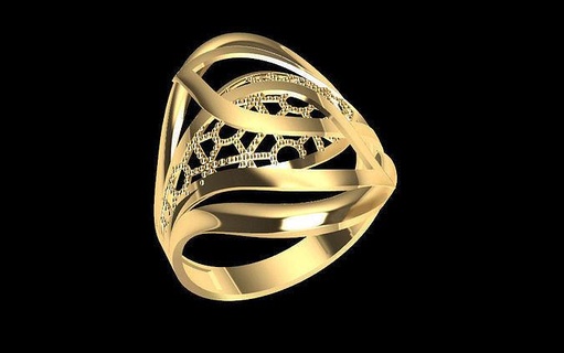 ri007 oro gioielleria stampabile anelli gioiello squillare 3d print model - Mito3D