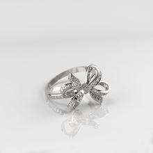 nastro anello modello di stampa gioielli diamante presente matrimonio brillano argento oro stampabile anelli fidanzamento gioiello lucente la decorazione moda sterlina preziosi lusso 3d print model - Mito3D