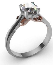 fita solitário diamante anel joalheria ouro prata imprimível jóia casamento noivado moda esterlina telúrio gema beleza impressão argolas 3d print model - Mito3D