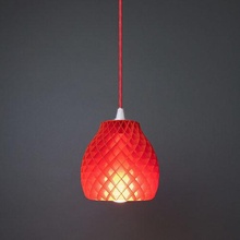 kurdele çapraz gölge lamba ışık aydınlatma ev dekor abajur fikstür aydınlatılmış iç 3d print model - Mito3D