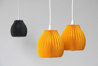 Schleife Schatten Lampe Licht Beleuchtung Lampenschirm beleuchtet Designer Vorrichtung modern Haus 3d print model - Mito3D