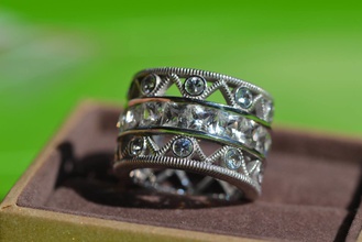 rich ring princesses jewelry diamond princess victorian royal luxury women rings 3d print model - Mito3D