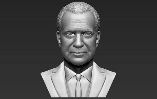 Richard Nixon fracasso 3d impressão pronto stl obj formatos Presidente política político celebridade famoso vau John Kennedy Watergate ronald Reagan Roosevelt Donald trunfo obama Clinton arte esculturas 3d print model - Mito3D
