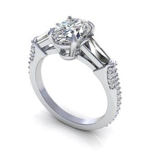 Richard walsh diamante anel jóia gema noivado Casamento jóias prata joalheria ouro engagem moda esterlina pingente colar beleza brincos pingentes argolas 3d print model - Mito3D