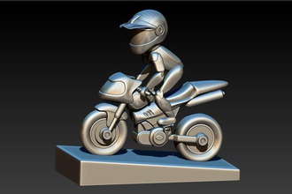 binici modeli 3d baskı sanat şekil insanlar karakter heykel stl heykeller 3d print model - Mito3D