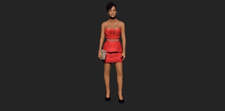 rihanna 3d modello pronti per la stampa art pronto di sculture donna il cantante fullbody 3dprinting stampabile umana americano artista celebrità 3d print model - Mito3D