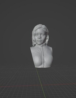 rihanna riri badgirlriri guarda chuva Oceano cantor Lady Gaga Taylor Swift arte esculturas 3d print model - Mito3D